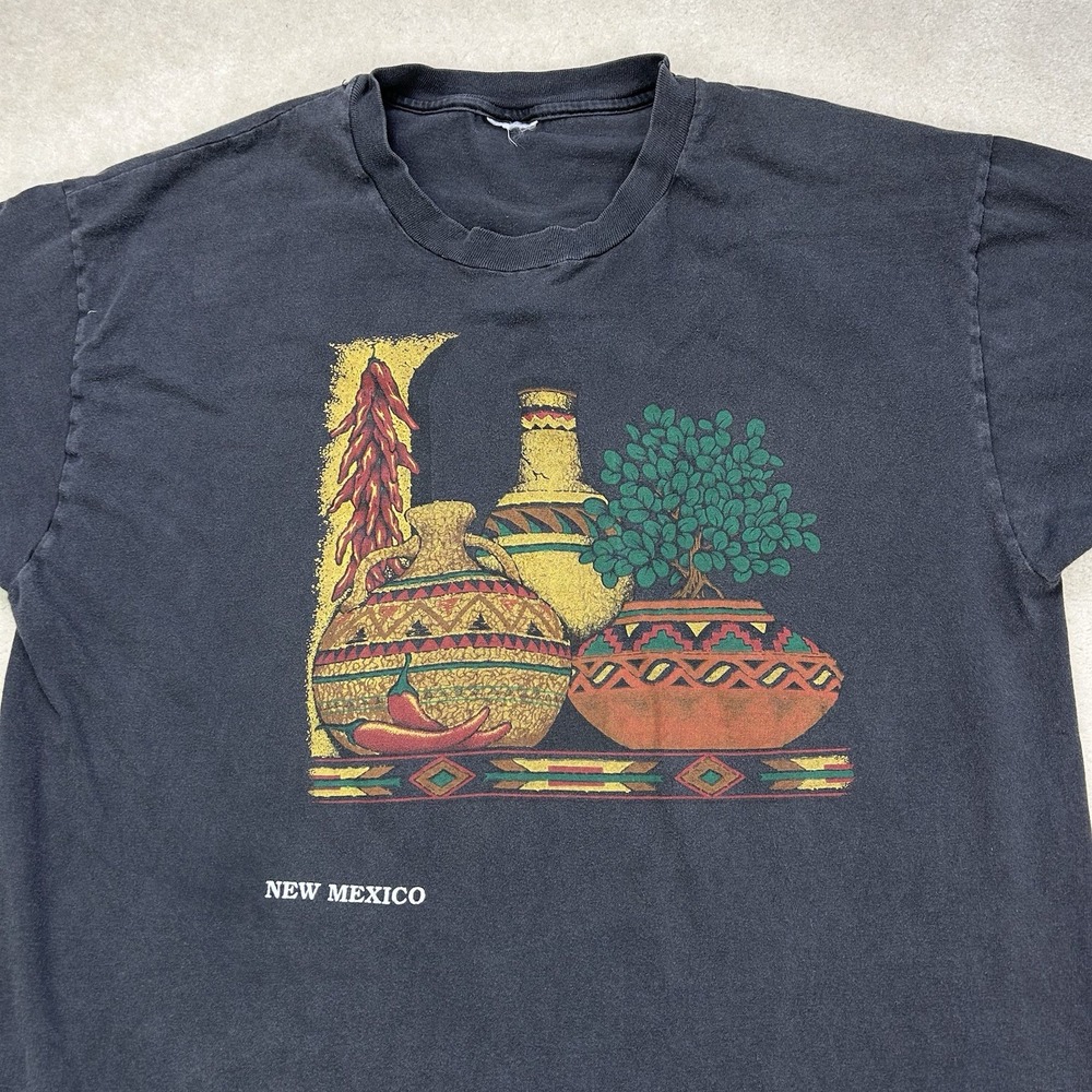 Vintage 90s New Mexico Single Stitch Graphic T-shirt Adult XL Southwest Navajo